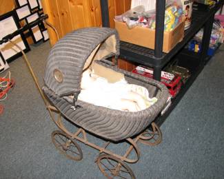 ANtique baby buggy