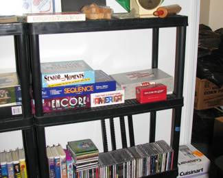 Old scale, more games, CD's, movies and a Cuisinart