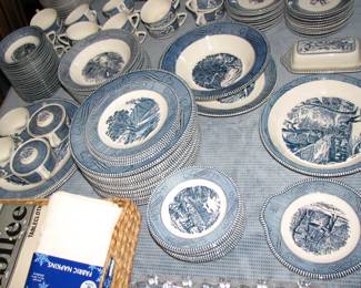 Currier and Ives dishes