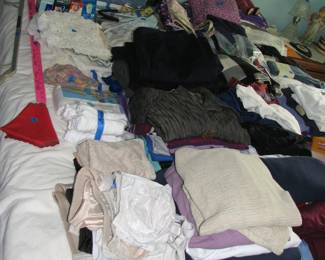 more linens and clothing