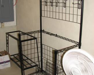 Wrought iron Aquarium stand and a sports storage rack