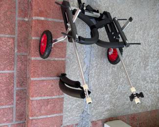 K-9 dog cart for fog with disabilities