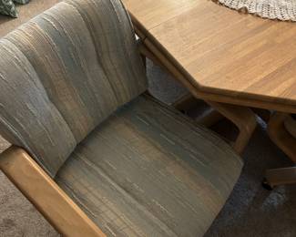 The chairs for the dining room table set.