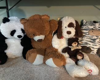 Lovable stuffed animals, great for children of all ages!