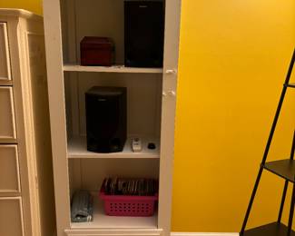 Shelving unit for boxes/books/ect. Matches the beside table and dresser.