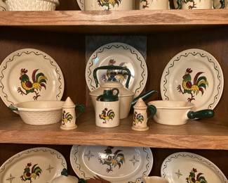 Metlox Poppytrail Provincial Rooster dinnerware