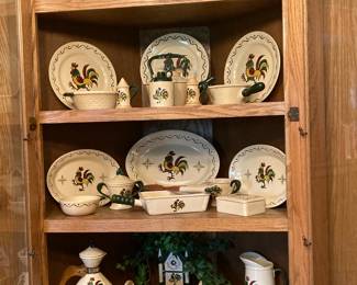 Metlox Poppytrail Provincial Rooster dinnerware