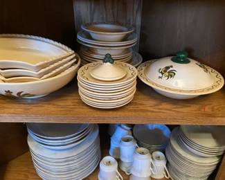 Metlox Poppytrail Provincial Rooster dinnerware