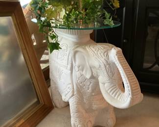 Elephant side table-- a sure conversation piece!