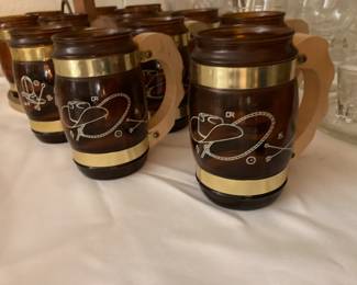 Vintage Siesta Ware Western mugs