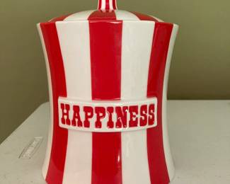 Jonathan Adler cookie jar, designed exclusively for Netflix. Never available for purchase. This cookie jar was gifted by actress Madelyn Cline, star of the hit show Outer Banks, to her grandmother. Includes a handwritten note by Madelyn to her grandmother and a note from her father telling the story.