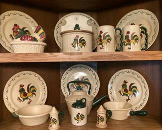 Metlox Poppytrail Provincial Rooster dinnerware