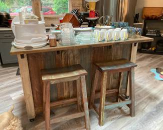 Kitchen Island by Crafters and Weavers- Bayshore collection