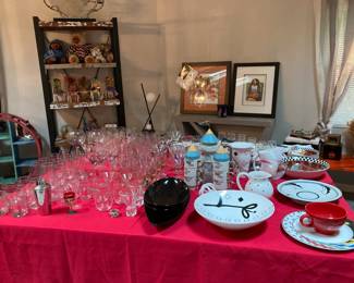 Large selection of barware with unique designs