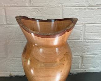Paul Rhudy hand turned maple vase