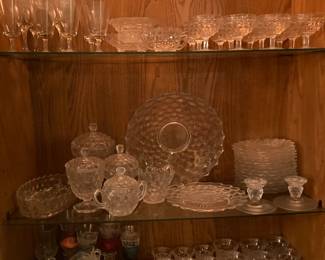 Large set of Fostoria glassware