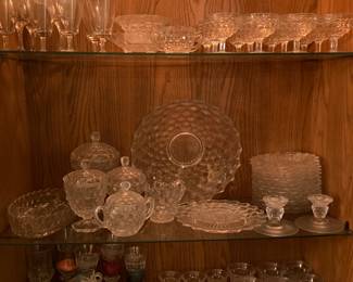 Large set of Fostoria glassware