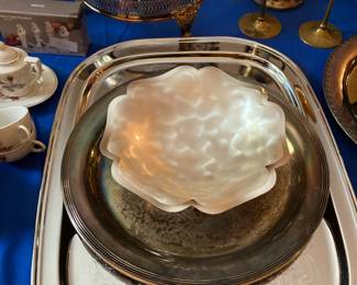 Silverplate serving pieces
