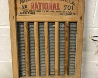 Vintage National Washboard Co. brass washboard