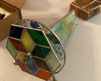 Vintage stained glass kaleidoscope