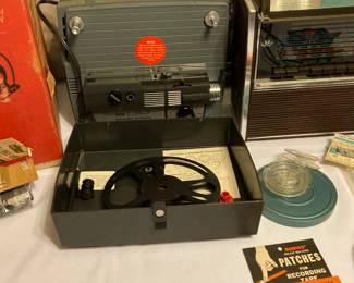 Vintage reel to reel film projector