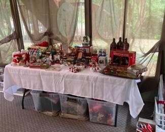 Large selection of Christmas decor