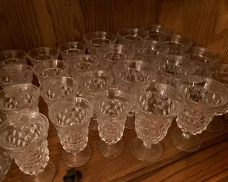 Large set of Fostoria glassware