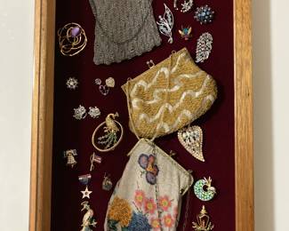Beautiful vintage beaded clutch bags