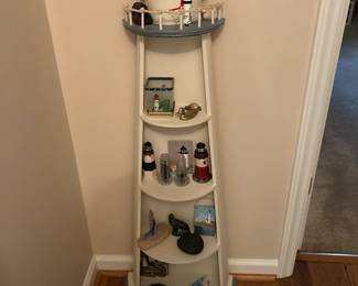 Lighthouse knickknack shelf