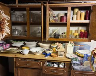 Candles and tableware