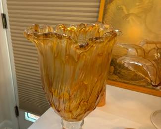 Murano glass vase