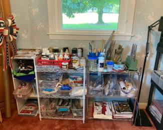 Large selection of arts and crafts supplies