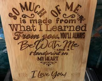 Wicked quote cutting board