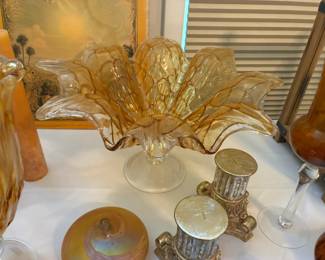 Murano glass pedestal bowl