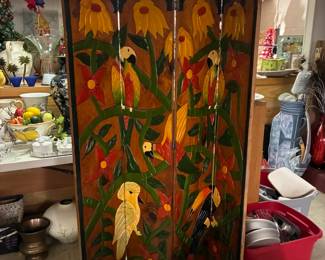 Painted room divider