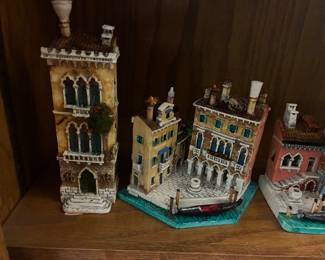 Giovanni Moro signed handpainted Venice miniatures