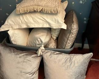 Lots of accent pillows!