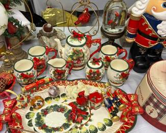 Huge selection of Christmas decor and tableware