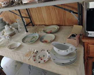PAINTED PLATES ONE IS MARKED