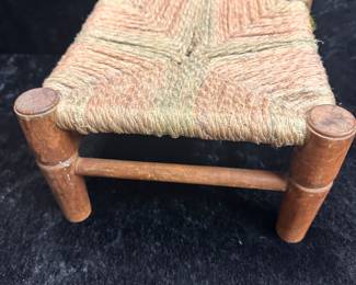 Rush Stool, primitive stool