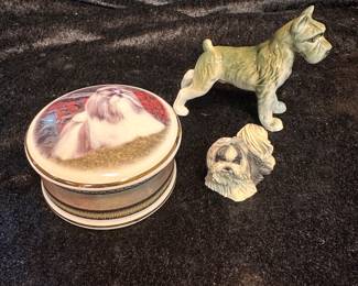Collectible Dogs, Shih Tzu, Schnauzer