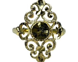 14kt Yellow Gold Swirl Ring