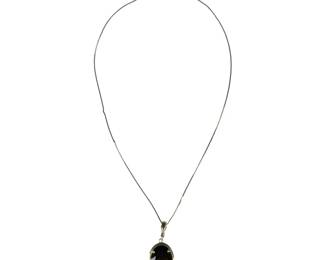 14kt Yellow Gold Smokey Quartz Enhancer Pendant