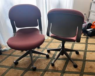 Pair Herman Miller office chairs.