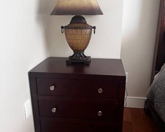 Small Chest of Drawers and Lamp