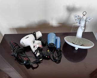 Blow Dryers and hair straightener.