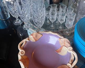 Pottery and cut glass