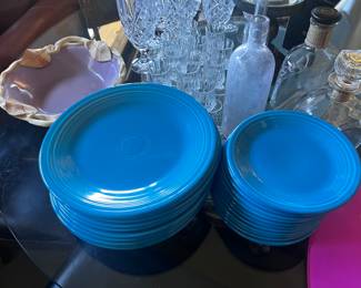 Turquoise dishes