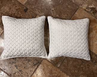 Decorative basket weave pillows
