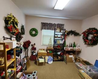 Ornaments, wreaths, decorations